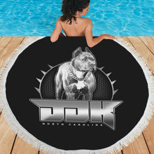 Load image into Gallery viewer, Beach towel Circular Beach Shawl 59"x 59"