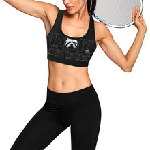 Load image into Gallery viewer, Black Sports Bra