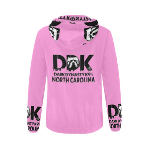 Womens Pink Zip Up Hoodie