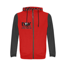 Load image into Gallery viewer, Black/Red Mens Hoodie
