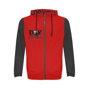 Black/Red Mens Hoodie