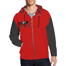 Load image into Gallery viewer, Black/Red Mens Hoodie
