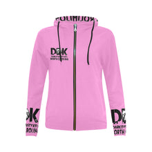 Load image into Gallery viewer, Womens Pink Zip Up Hoodie
